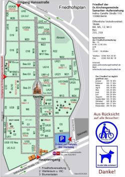 Friedhofsplan, Auferstehungsfriedhof Berlin